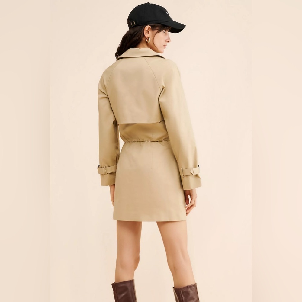 Mare Mare x Anthropologie Trench Coat Dress - Size M - Picture 6 of 12